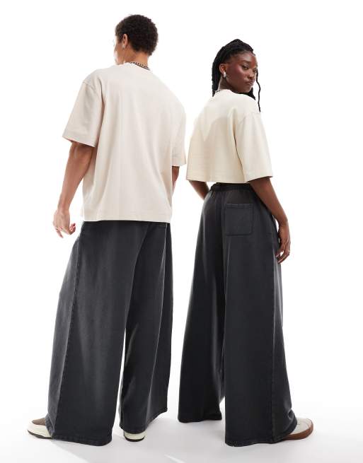【Anyone more】Purea Charcoal Long Wide Pants Untitleddesign_98339749-a2ae-