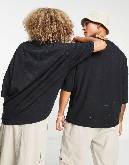 ASOS DESIGN – Unisex – Svarttvättad t-shirt i oversize med Sum41-tryck, 2 av 4