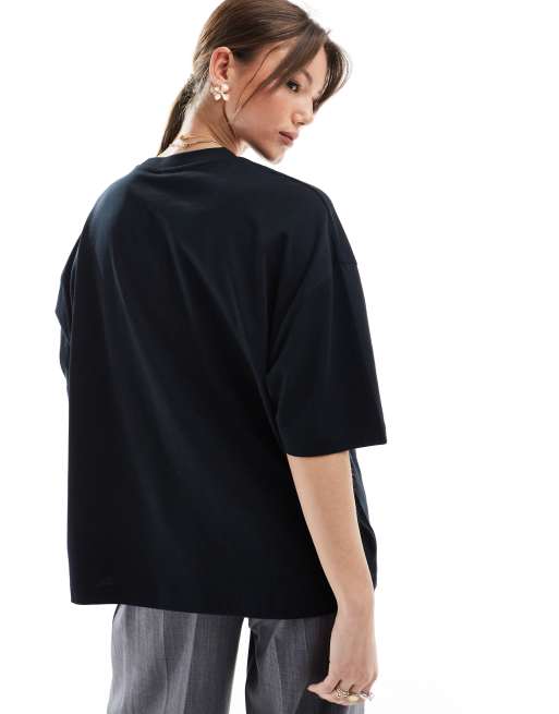 ASOS DESIGN – Unisex-T-Shirt in Schwarz mit Oversize-Schnitt und lizenzierten „Foo Fighters“-Prints, 4 von 4