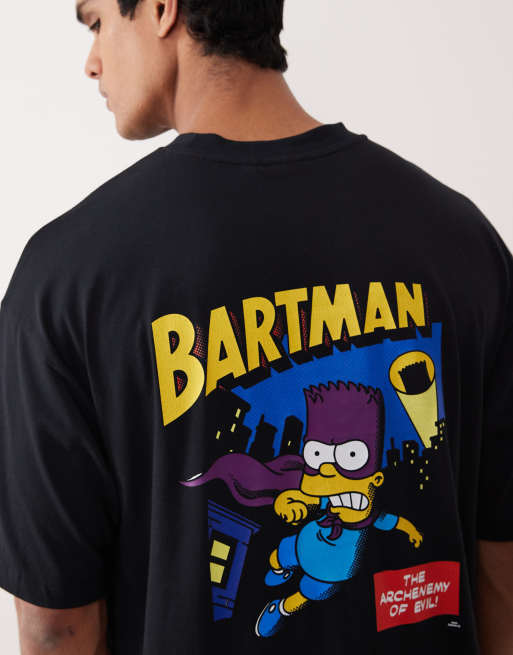 ASOS DESIGN – Unisex-T-Shirt in Schwarz mit Oversize-Schnitt und „The Simpsons“-Print, 4 von 5