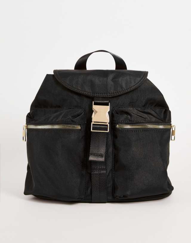 ASOS DESIGN utility backpack in black