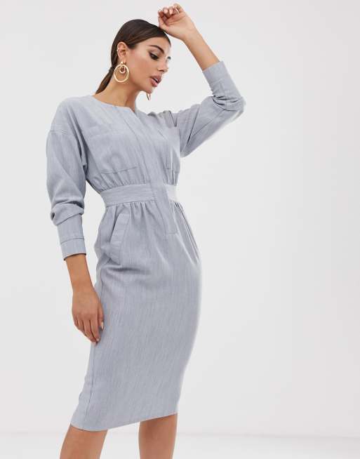 ASOS DESIGN utility batwing midi dress | ASOS