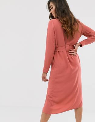 pink utility dress