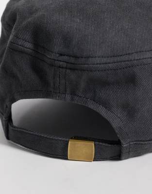 Asos Design Utility Cap In Black