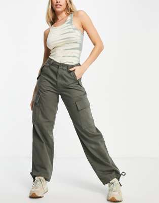 asos khaki cargo pants