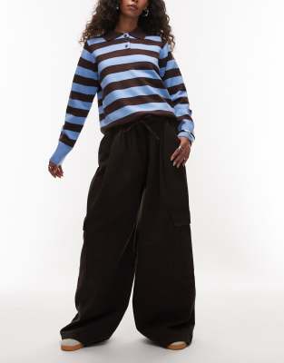 ASOS DESIGN - Utility-Cargohose in verwaschenem Braun-Brown