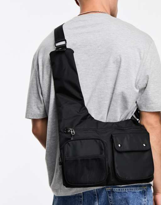 Calvin Klein Utility Messenger Bag in Black for Men