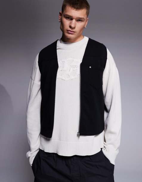 ASOS DESIGN utility gilet in black - view 1