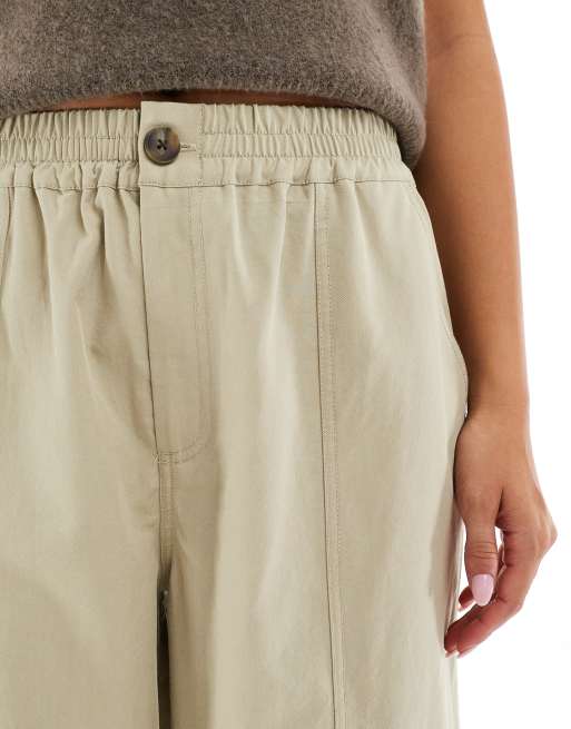 ASOS DESIGN – Utility-Hose in verwaschenem Kamelbraun mit Oversize-Passform, 4 von 5