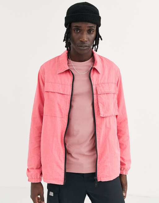 Pink hot sale utility jacket