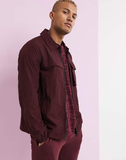 Maroon 2025 utility jacket