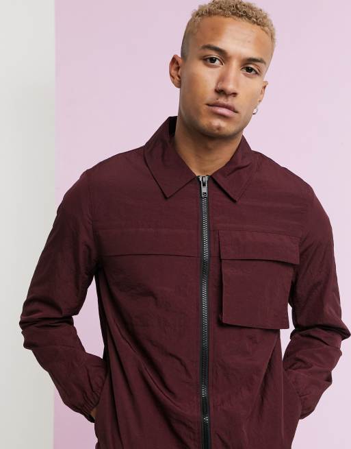 Burgundy hotsell utility jacket