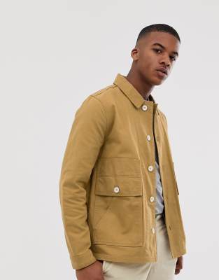 ASOS DESIGN utility jacket in tan | ASOS