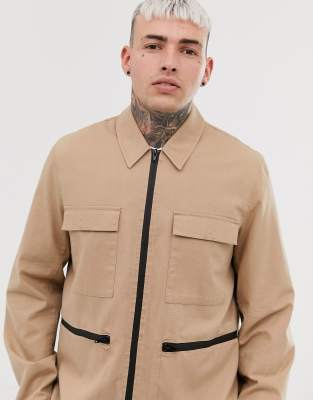 tan utility jacket