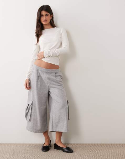 ASOS DESIGN utility jorts i grå - view 1