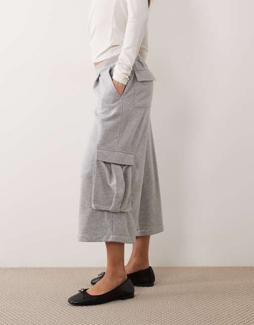 ASOS DESIGN utility jorts in grey, 2 of 5