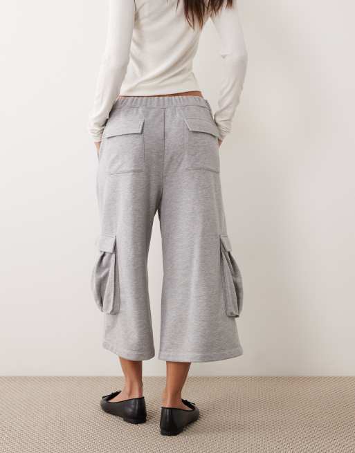 ASOS DESIGN utility jorts in grey, 4 of 5