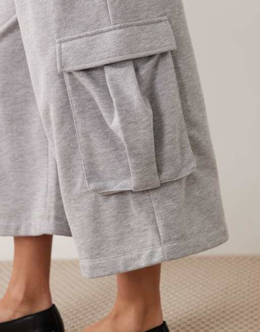 ASOS DESIGN utility jorts in grey, 5 of 5