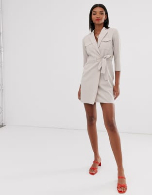 asos black tuxedo dress