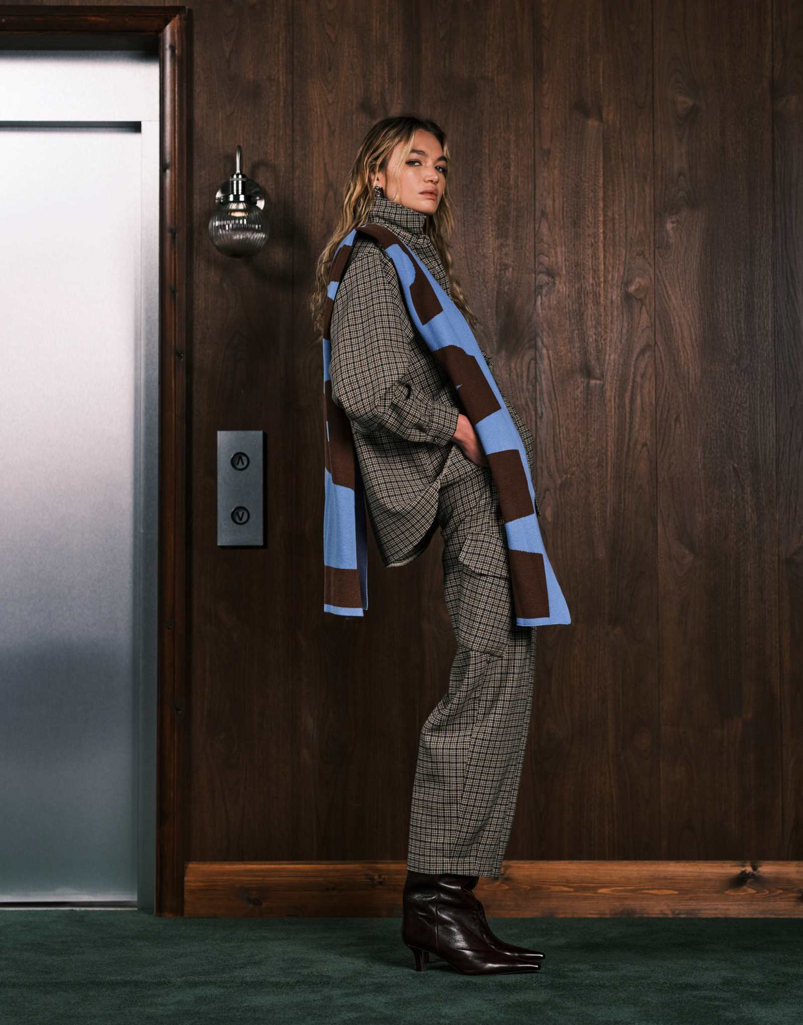 Дизайнерские брюки-клатчи ASOS в клетку - часть комплекта 