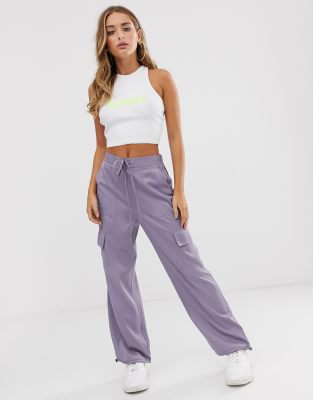 purple utility pants