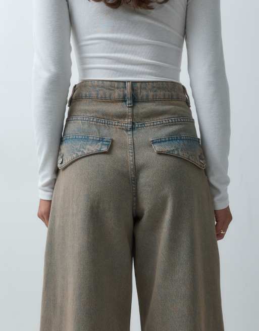 ASOS DESIGN utility pocket cargo jean in mocha, 4 of 5
