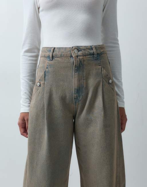 ASOS DESIGN utility pocket cargo jean in mocha, 5 of 5