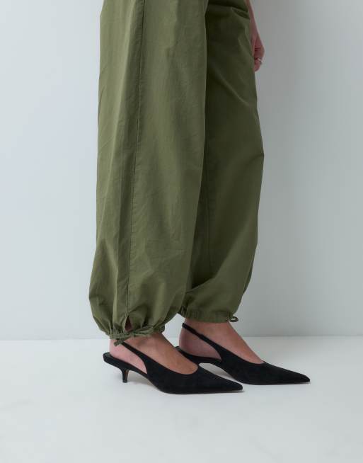 ASOS DESIGN utility pull on pants set in khaki, 4 of 5