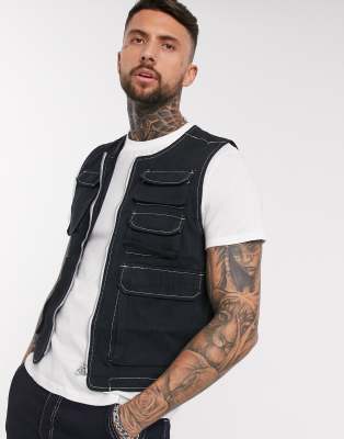 asos utility vest