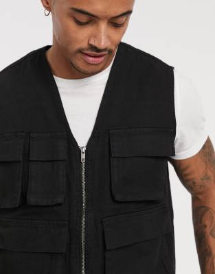 Black DT Designer Utility Vest