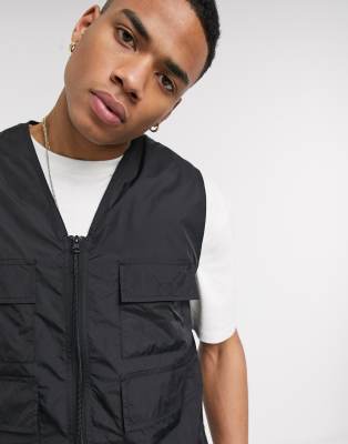 Co-ord Denim Utility Gilet in 2023  Asos designs, Mens outfits, Black  waistcoat