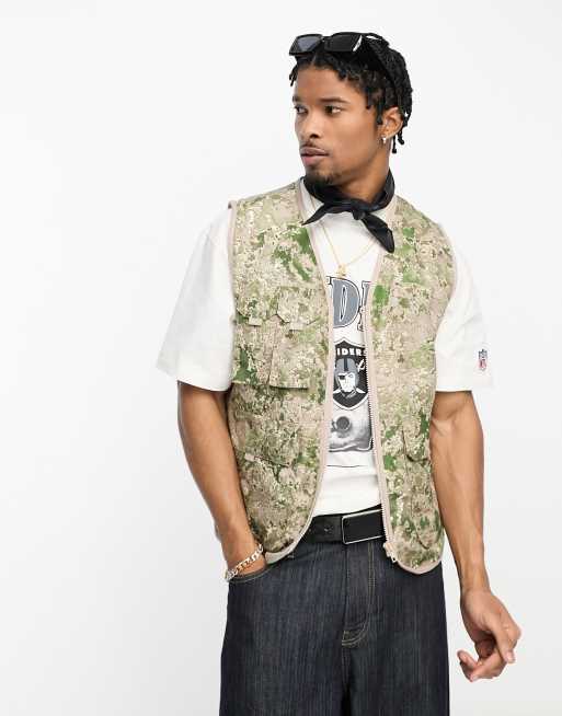 ASOS DESIGN utility vest in camo print | ASOS