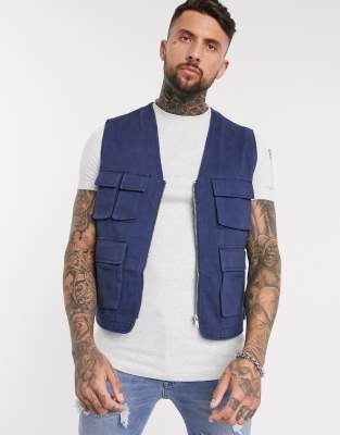 asos utility vest