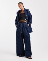 ASOS DESIGN utility washed cargo pants in khaki