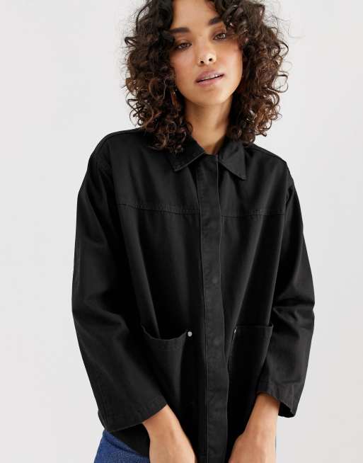 Asos design utility sale washed cotton jacket