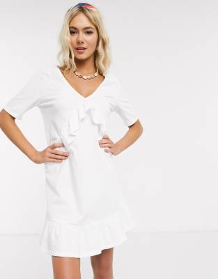 asos white smock dress