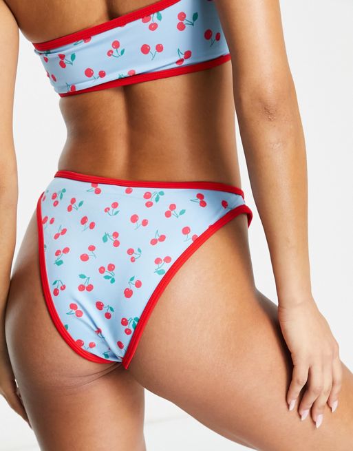Buy Asos Design women seamless v front swim bikini bottom rust Online