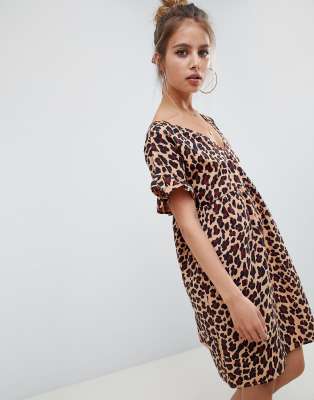 asos leopard dresses