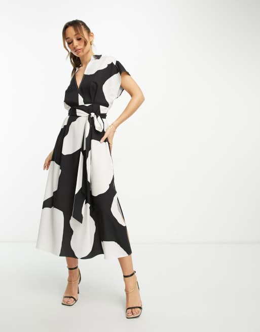 knee length dresses for ladies Asos NWT Black Sleeveless V-neck Midi Front Slit Straight Pencil Dress –  Brie