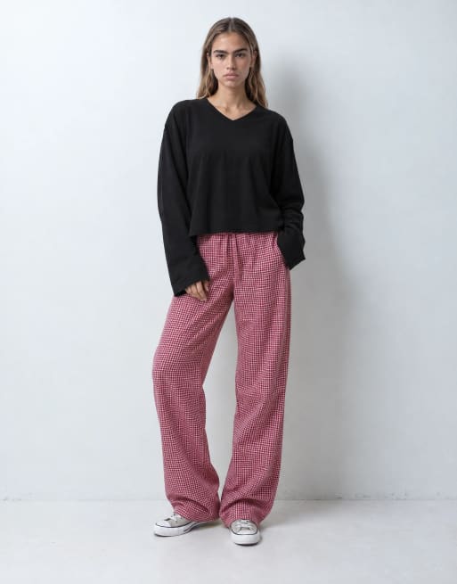 ASOS DESIGN V neck boxy crop long sleeve in black, 7 of 9