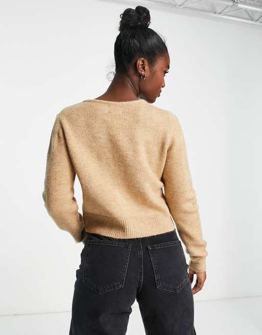 Asos design eco outlet cardigan in fluffy yarn