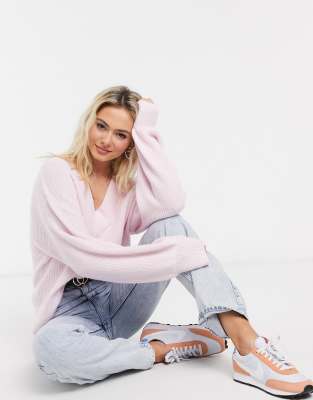pale pink fluffy jumper