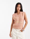 [ASOS DESIGN] ASOS DESIGN v neck knitted tank in multiply XS Multi