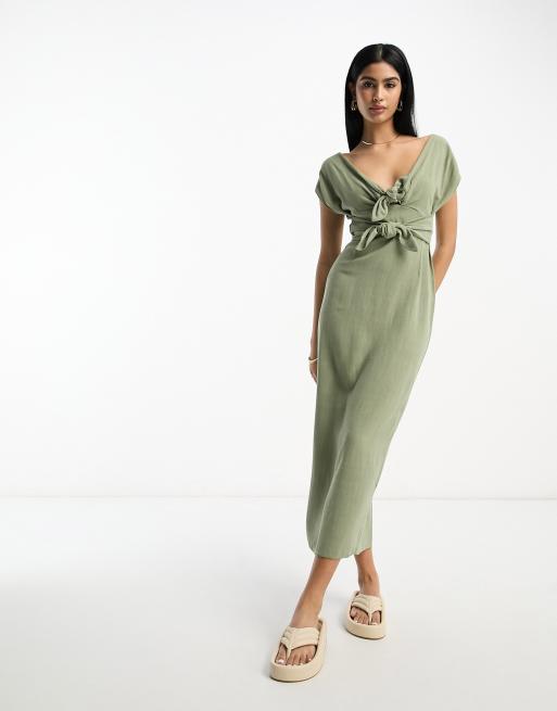 Linen pencil dress sale