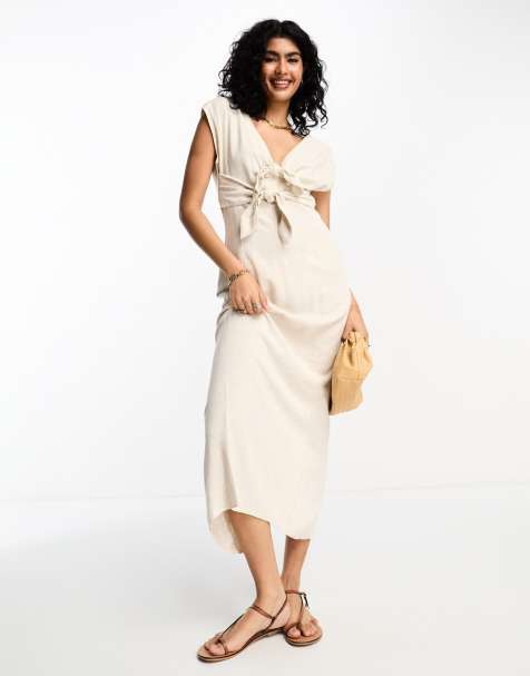 Linen Dresses, White Linen Dresses for Women