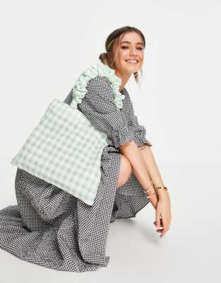 asos gingham smock dress