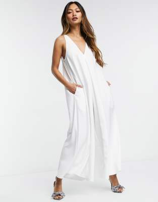 asos white playsuit