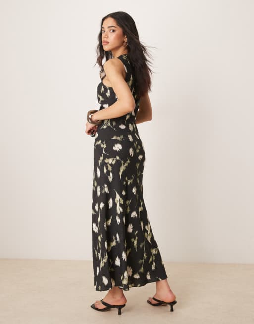 knee length dresses for ladies TALK ABOUT IT LOW V NECK RUCHED MIDI DRESS – AKIRA