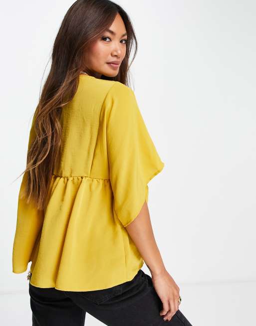 Asos store mustard top