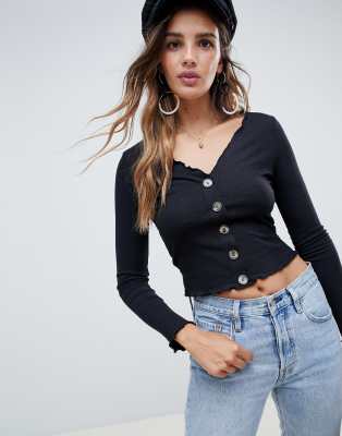 asos v neck top
